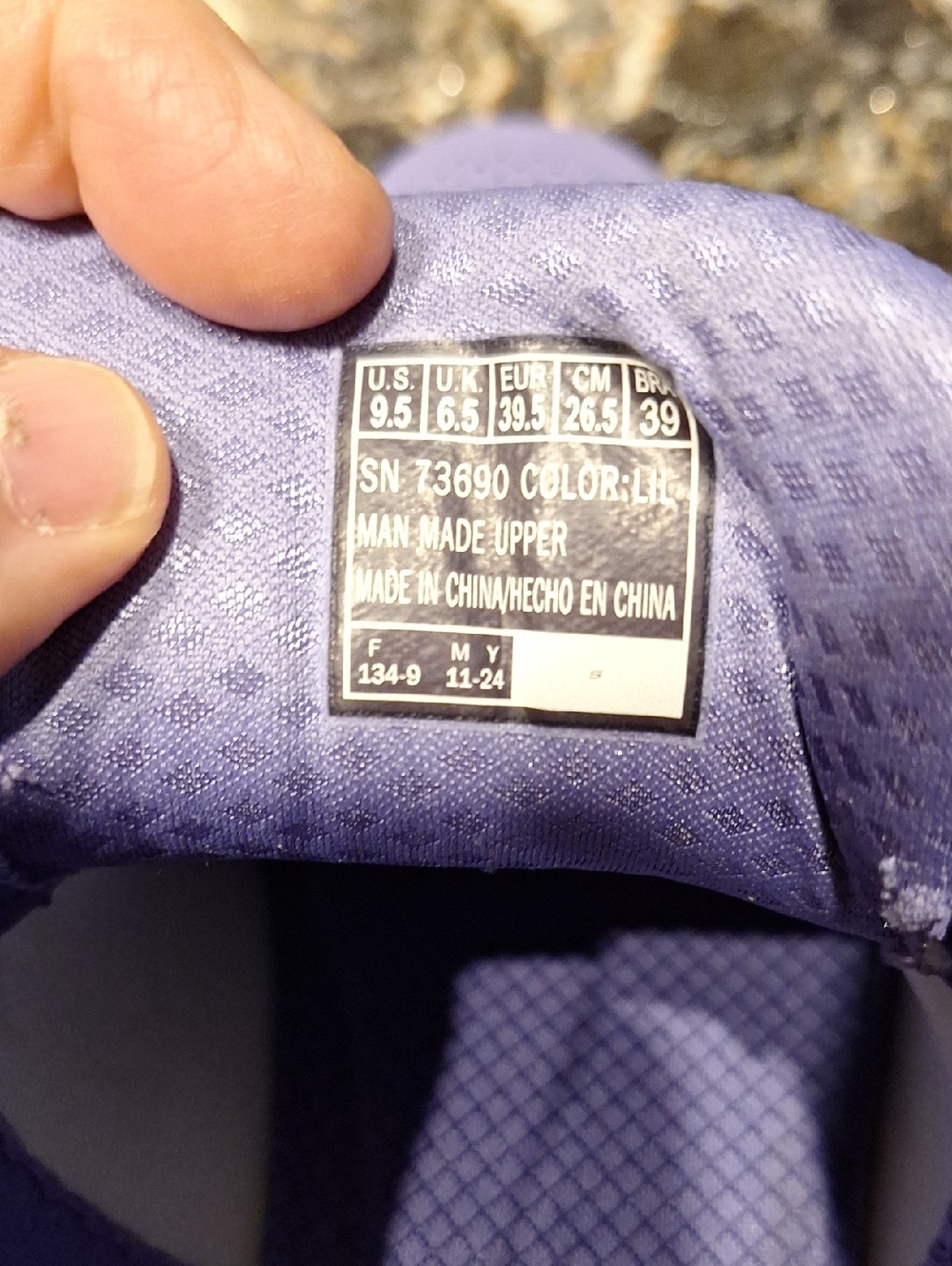 Skechers Soft Lavender Memory Foam Trainers - Picture 6 of 6